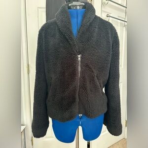 Alo Yoga Black Sherpa Jacket size small